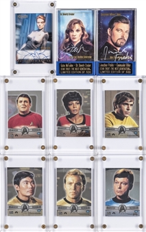 1970-90s "Star Trek"-Themed Card Collection Including a Few Signed Examples